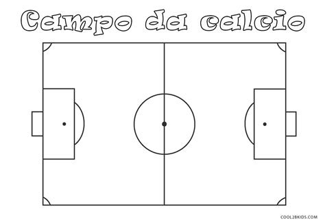 campo da calcio disegno da colorare  immagini coloring book