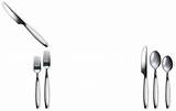 Silverware sketch template