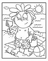 Coloring Pages Sunscreen Sunburn Ouch Getcolorings Getdrawings sketch template