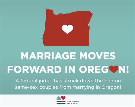 Federal Judge In Oregon Strikes Down Ban On Marriage For Same Sex