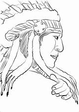 Native Coloring American Chief Pages Americans Printable Drawing Feather Indian Teepee Headress Kids Categories Getdrawings Mandala Dancing Supercoloring sketch template