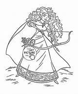 Coloring Merida Pages Princess Brave Disney Bubakids Printables Thousands Wuppsy Cartoon sketch template