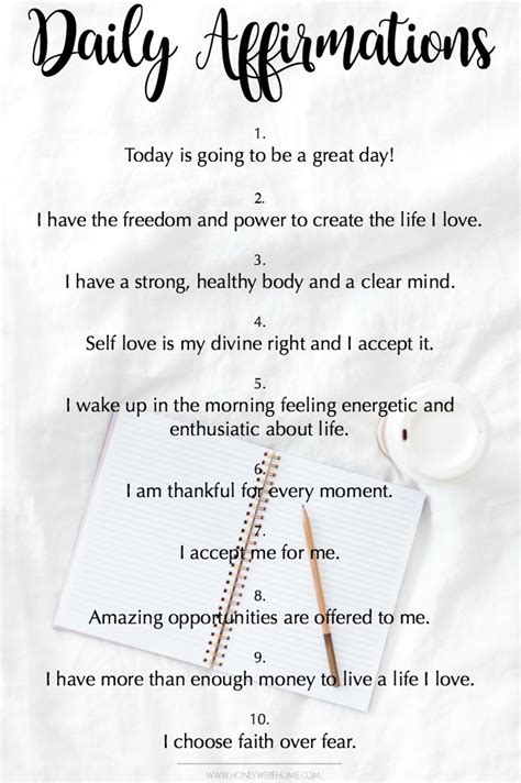 how to use affirmations to improve your life honey we re home
