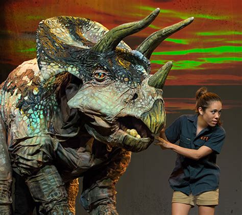 scvnewscom oct  dinosaur zoo troupe takes  performing arts center