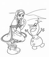 Coloring Olaf Frozen sketch template