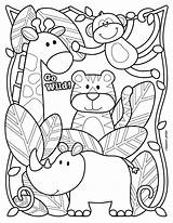 Zoo Colorear Coloringbay sketch template