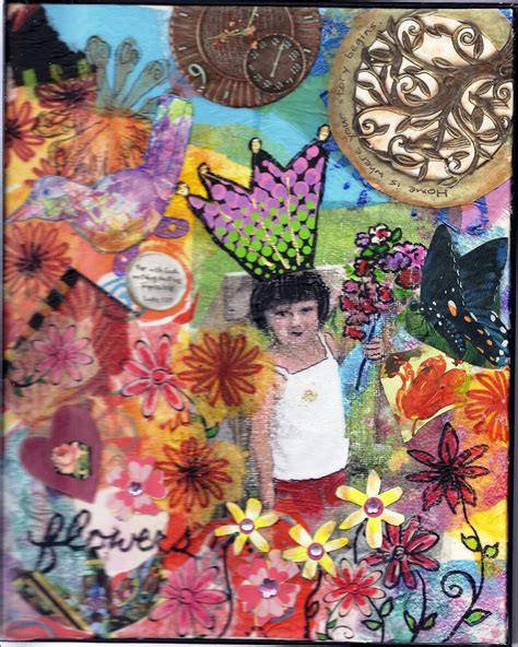 quilty  artsy childhood memories collage