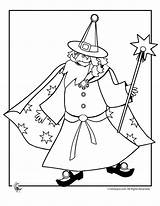 Coloring Wizard Pages Merlin Halloween Wizards Kids Print Printables sketch template