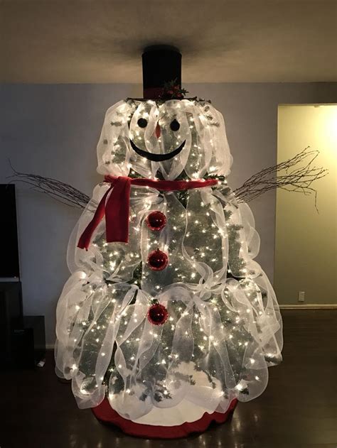 frosty  snowman christmas tree snowman christmas decorations