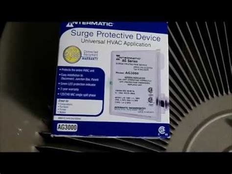 intermatic ag hvac surge protector installation youtube