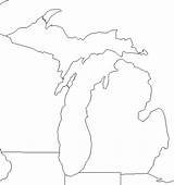 Michigan Outline Map Pages Printable Colouring Clipartbest Geography Clipart sketch template