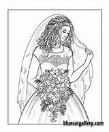 Coloring Pages Book Beautiful Color Women Colouring Adults Adult Goddess Girls Books Disney Dog Bride sketch template
