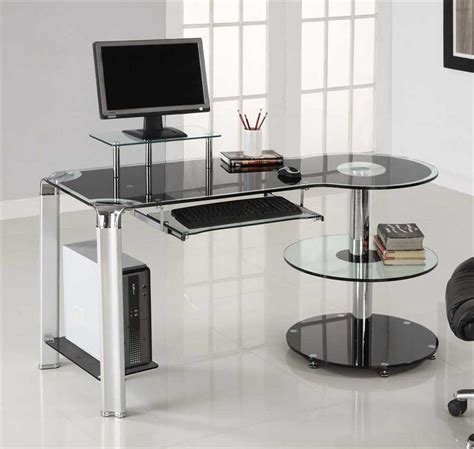 tempered glass desk design  style