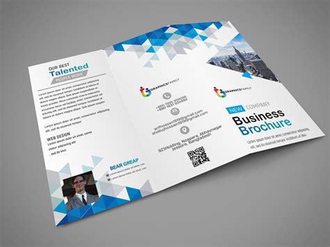 corporate business brochure tri fold design graphicsfamily