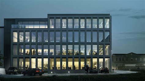 office building ronen bekerman  architectural visualization