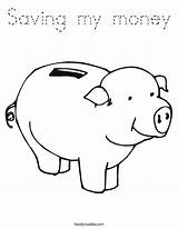 Coloring Bank Money Saving Piggy Math Verb Built California Usa Favorites Login Add Twistynoodle Cursive Noodle sketch template