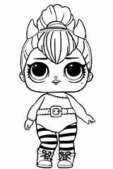 Lol Coloring Pages Doll Surprise Dolls Spice Printable Print Sheets sketch template