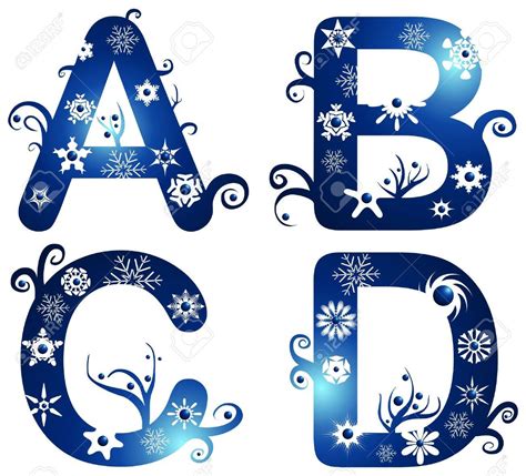 winter alphabet clipart   cliparts  images