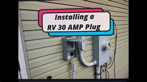 installing  rv  amp plug   home youtube