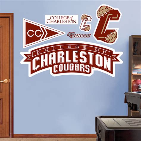 charleston cougars alternate logo wall decal shop fathead® for