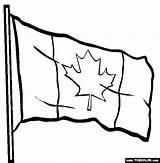 Flag Canadian Printable Coloring Popular sketch template