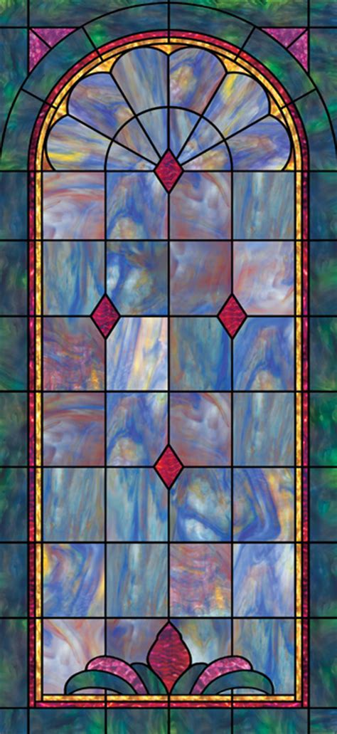Church Window Film Beautiful Stained Glass Diamond Patterns
