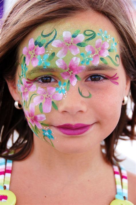 flower face painting designs viewing gallery