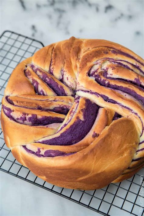 ube swirl bread purple yam swirl bread   epicurean