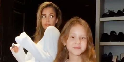 jessica alba crushes tiktok dance video with daughter haven