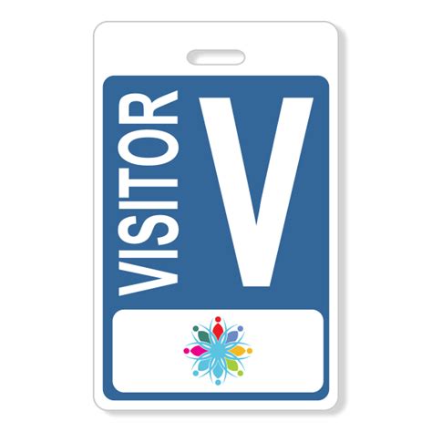 visitor badge  company logo hc brands