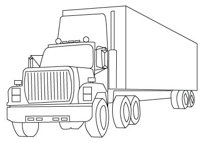 truck drawing childrens drawings