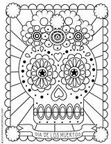 Muertos Crayola sketch template