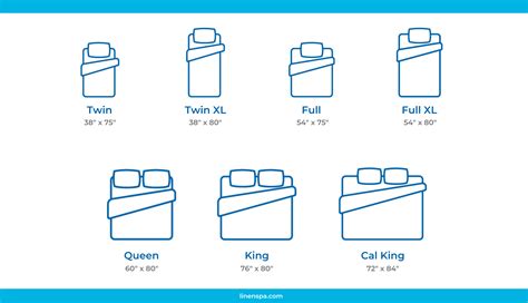 mattress size chart bed dimensions guide  tunersreadcom