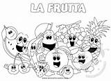 Frutta Colorare Disegni Bambini Stagione Incantevole Cibo Disegnare Lavoretti Creativi Lavoretticreativi sketch template