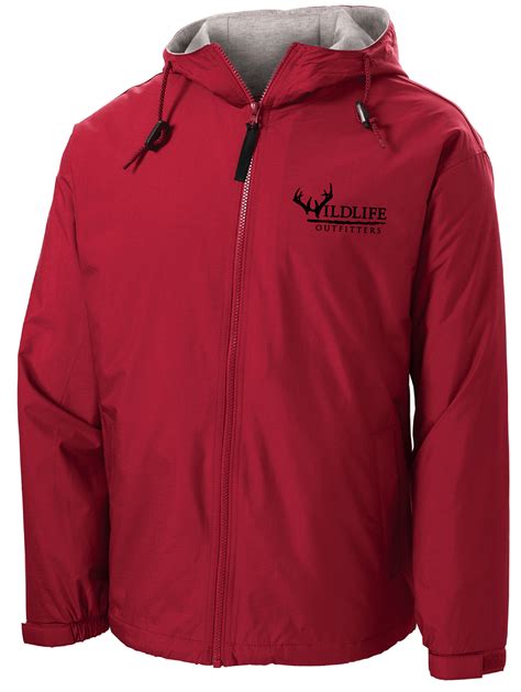 windbreaker red wildlife outfitters