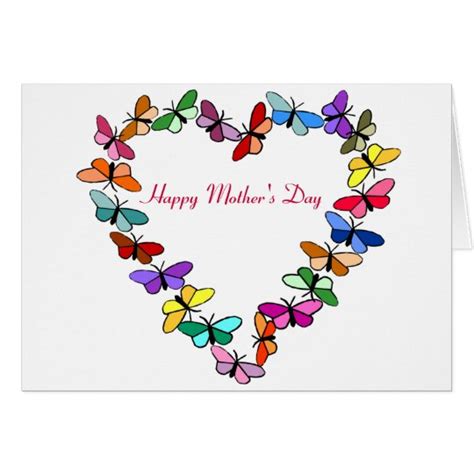 butterfly wreath happy mothers day card zazzlecom
