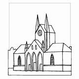 Coloring Cathedral Designlooter Basil St 300px 1kb sketch template