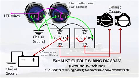 exhaust cutout power windows wiring diagrams reversing polarity  relays  billet