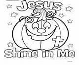 Coloring Pages Jesus Shine Halloween Printable Color sketch template