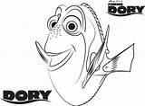 Coloring Dory Nemo sketch template