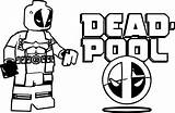 Deadpool Lego Wecoloringpage sketch template