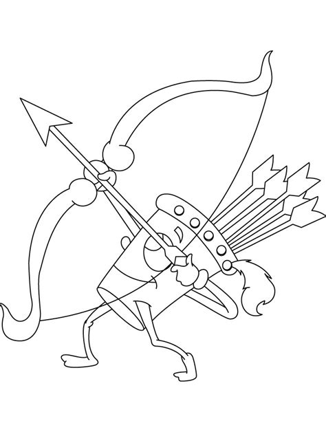 archery coloring pages print color craft