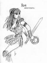 Xena Warrior Princesa 1222 sketch template