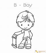 Boy Coloring Kids sketch template