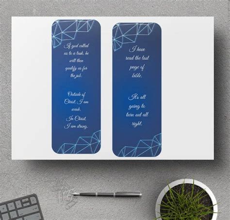 two sided bookmark template arts arts