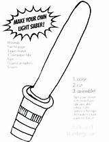 Coloring Lightsaber Pages Star Wars Getcolorings Printable Color sketch template