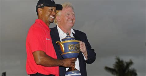 tiger woods deflects questions  trump friendship time