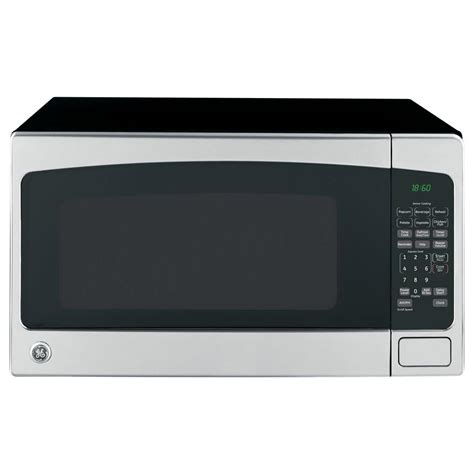 ge  cu ft countertop microwave  stainless steel jessnss  home depot