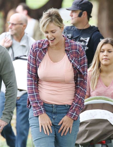 sexy beautiful babes charlize theron on the set of