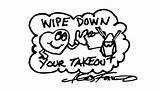 Fazzino Takeout Wipe sketch template